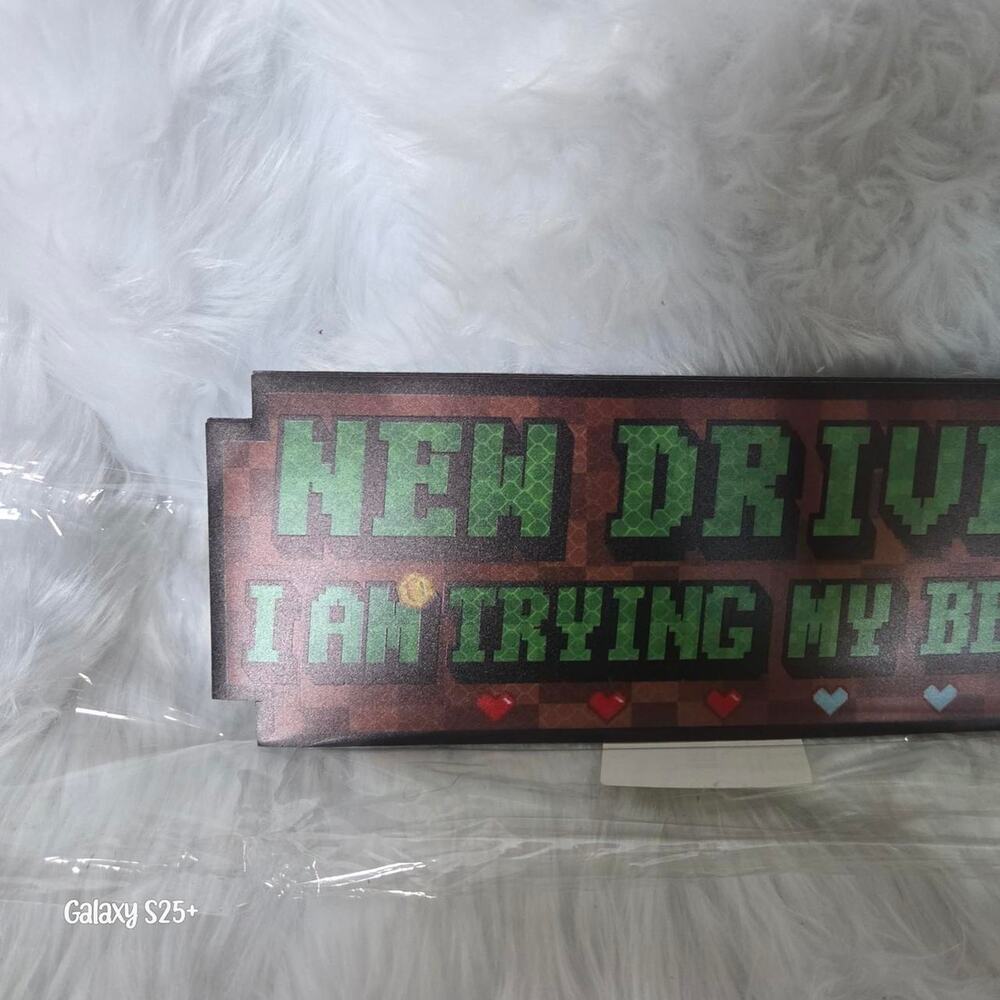3 new driver bumper sticker